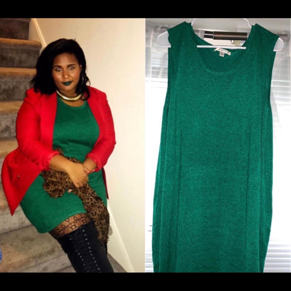 Christmas Green sleeveless Dress